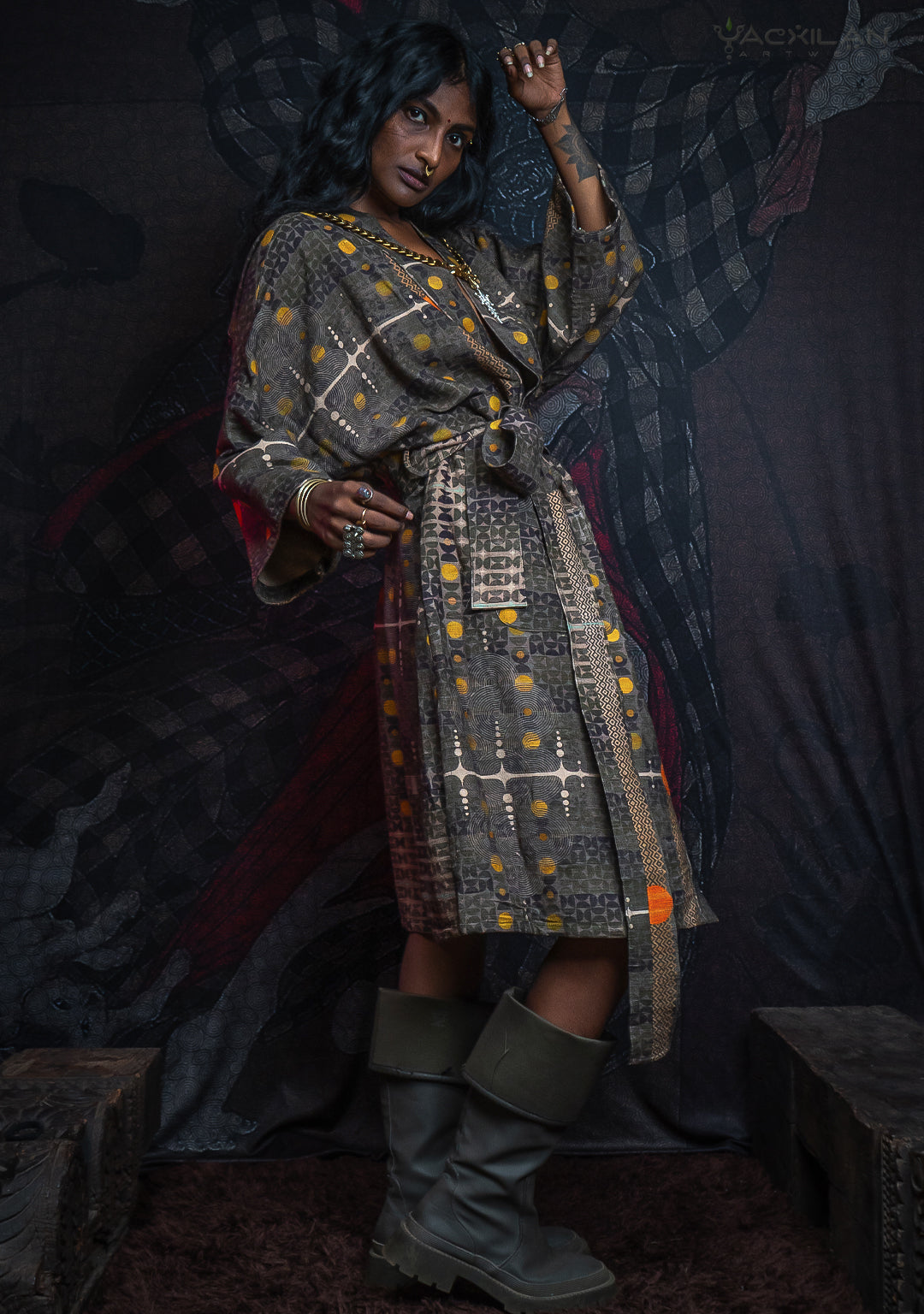 Classic Kimono / Raw Stripes - KINGCACAO